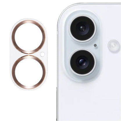 For iPhone 16 / 16 Plus Camera Lens Protector CD Veins Integrated Tempered Glass Lens Film