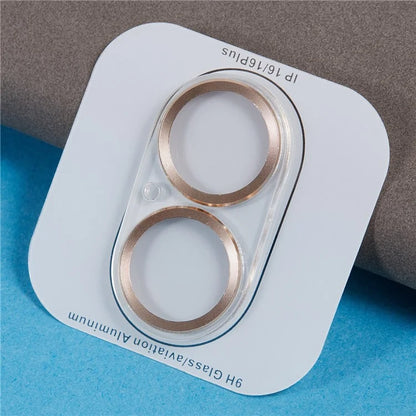 For iPhone 16 / 16 Plus Camera Lens Protector CD Veins Integrated Tempered Glass Lens Film