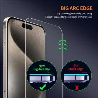 ENKAY HAT PRINCE 2Pcs For iPhone 16 Pro Max Screen Protector Anti-Explosion Protective Film