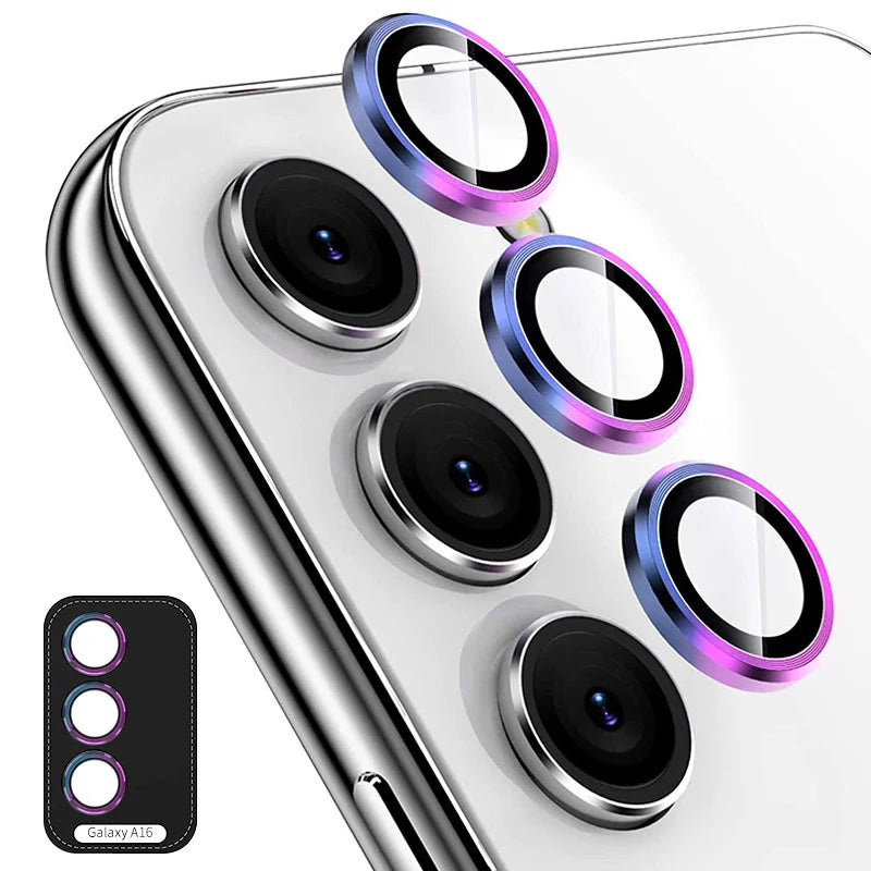 For Samsung Galaxy A16 5G ENKAY Hat-Prince Camera Lens Protector Metal Ring Lens Film
