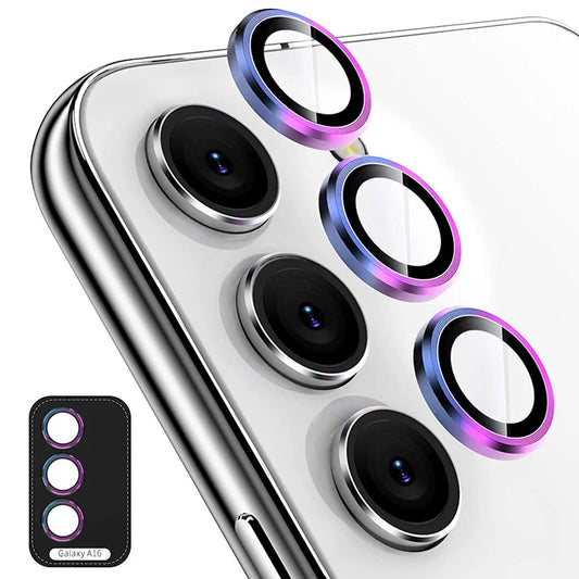 For Samsung Galaxy A16 5G ENKAY Hat-Prince Camera Lens Protector Metal Ring Lens Film