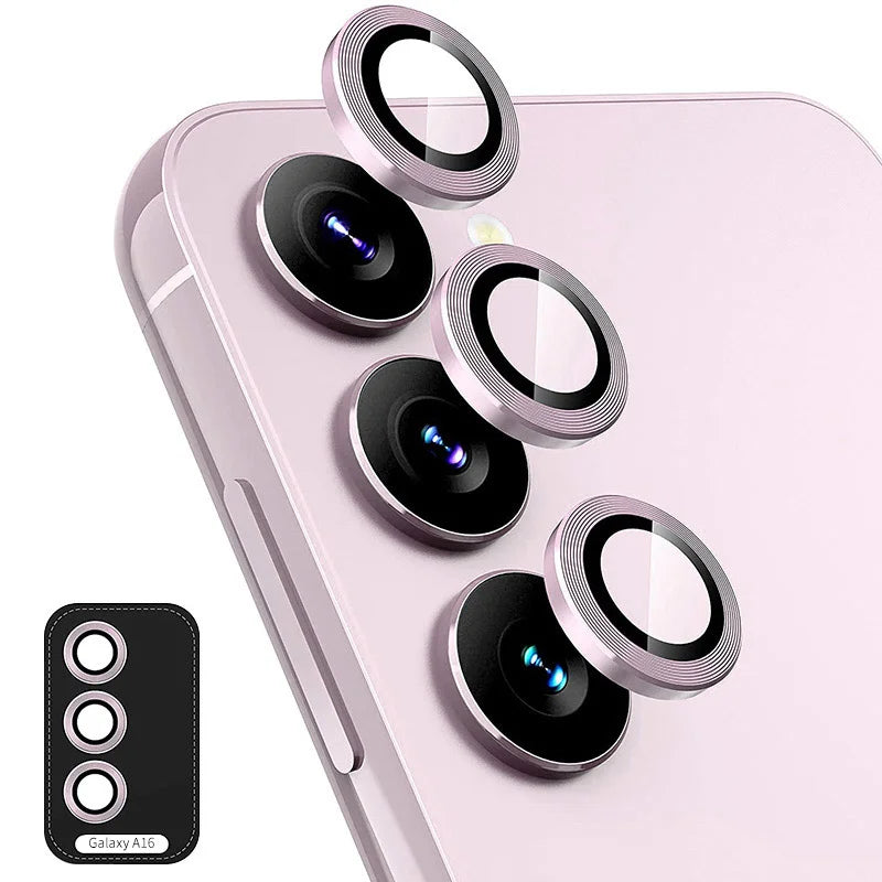For Samsung Galaxy A16 5G ENKAY Hat-Prince Camera Lens Protector Metal Ring Lens Film