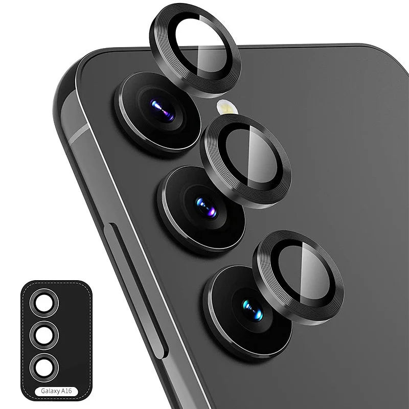 For Samsung Galaxy A16 5G ENKAY Hat-Prince Camera Lens Protector Metal Ring Lens Film