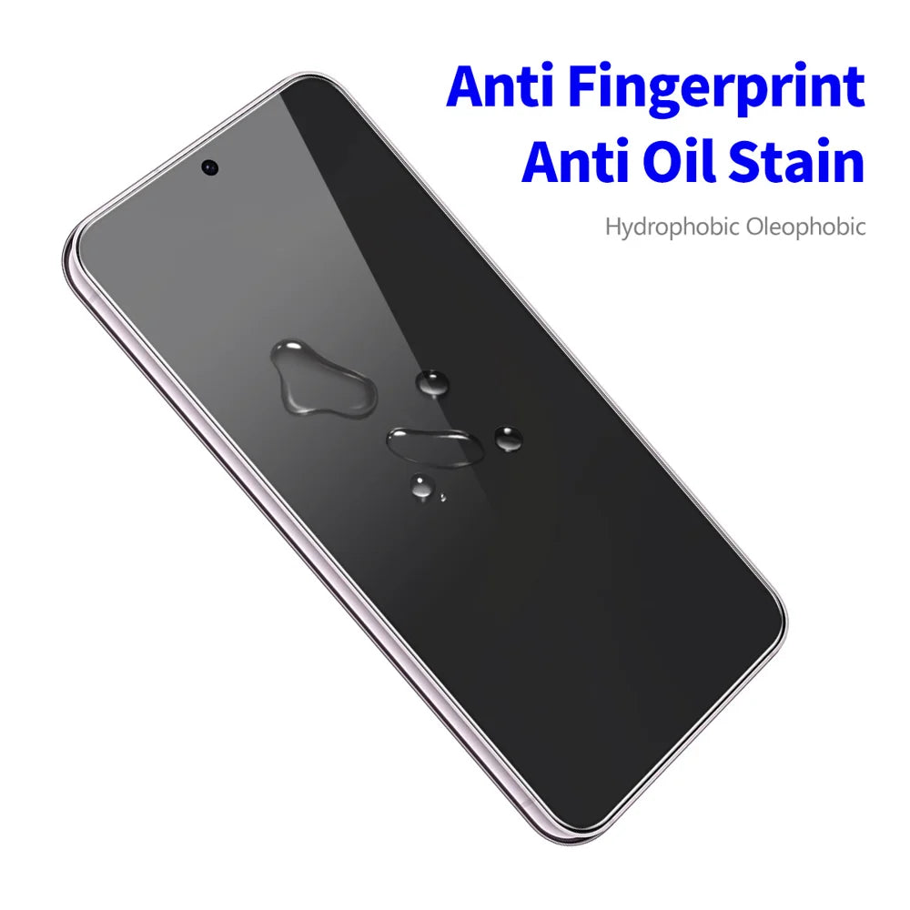For Samsung Galaxy S24 FE ENKAY Hat-Prince 2Pcs Anti-Spy Privacy Protection Film Anti-Glare Full Screen Protector - Black