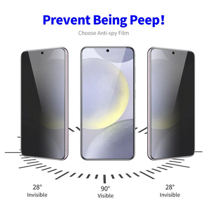For Samsung Galaxy S24 FE ENKAY Hat-Prince Anti-Spy Privacy Protection Film Anti-Glare Full Screen Protector - Black