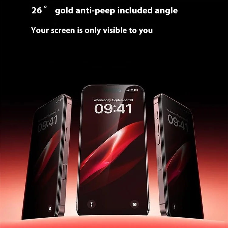 BENKS For iPhone 16 Plus / 15 Plus / 14 Pro Max Anti-Spy Screen Protector Zero Sense High Aluminium-Silicon Glass Film