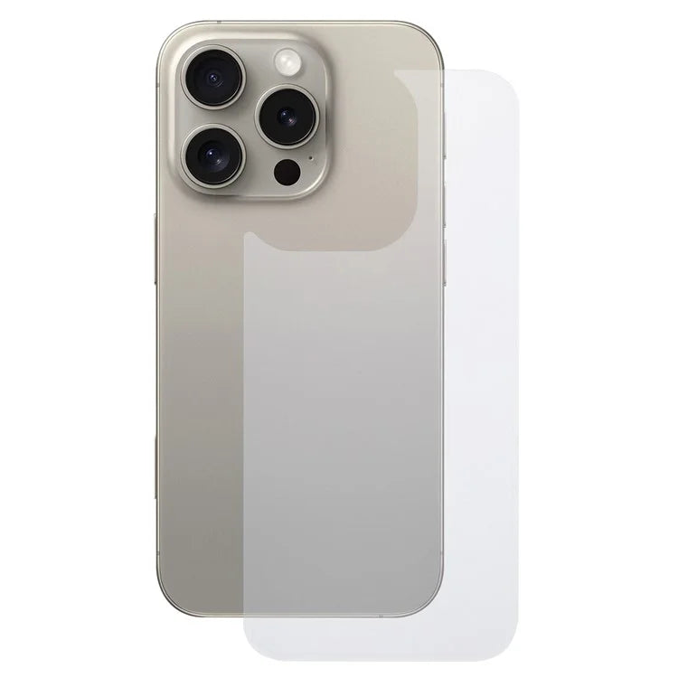 For iPhone 16 Pro Clear Back Screen Protector Explosion-Proof Cell Phone Rear Tempered Glass Film