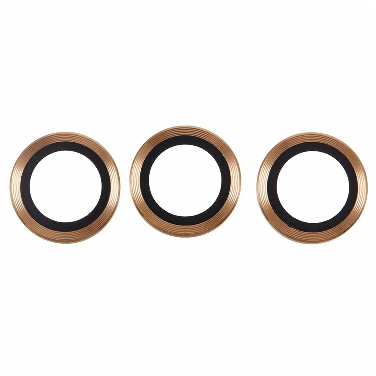 For iPhone 16 Pro / 16 Pro Max Camera Lens Protector CD Veins Metal Ring Tempered Glass Film