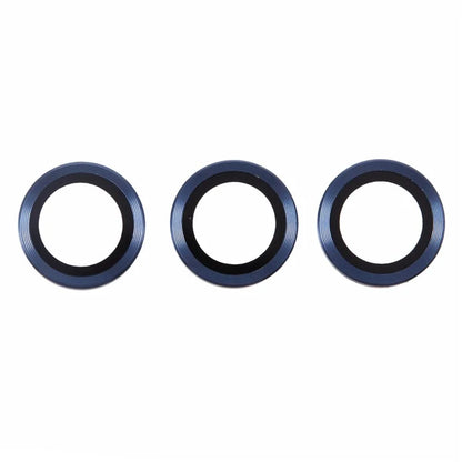 For iPhone 16 Pro / 16 Pro Max Camera Lens Protector CD Veins Metal Ring Tempered Glass Film