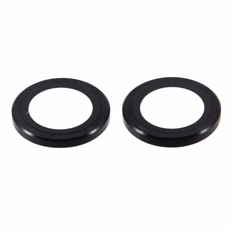 For iPhone 16 / 16 Plus Camera Lens Protector CD Veins Metal Ring Tempered Glass Film