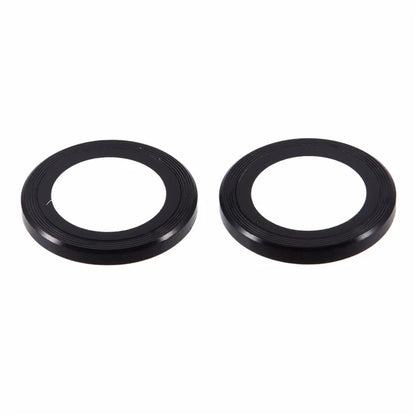For iPhone 16 / 16 Plus Camera Lens Protector CD Veins Metal Ring Tempered Glass Film