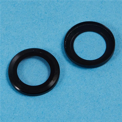 For iPhone 16 / 16 Plus Camera Lens Protector CD Veins Metal Ring Tempered Glass Film