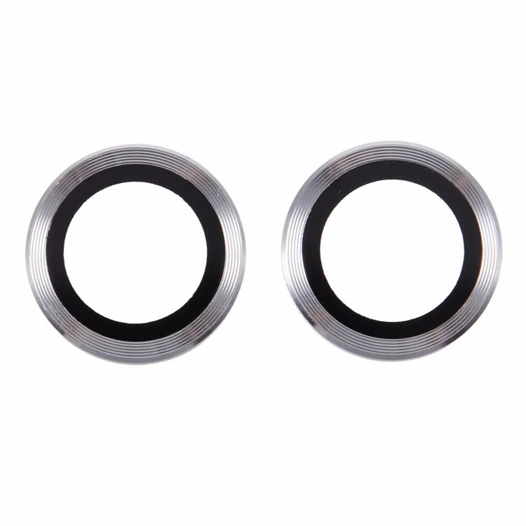 For iPhone 16 / 16 Plus Camera Lens Protector CD Veins Metal Ring Tempered Glass Film