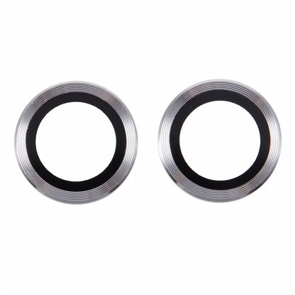 For iPhone 16 / 16 Plus Camera Lens Protector CD Veins Metal Ring Tempered Glass Film