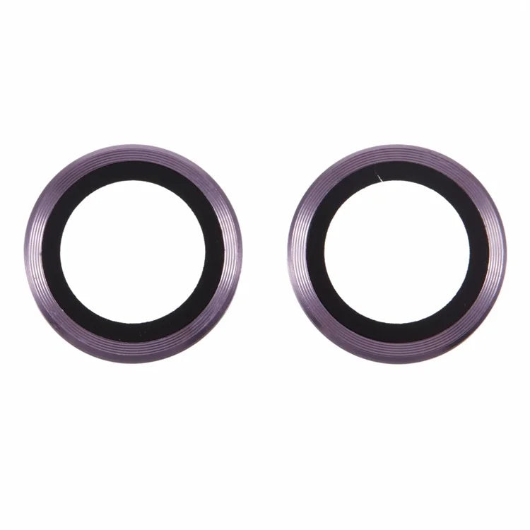 For iPhone 16 / 16 Plus Camera Lens Protector CD Veins Metal Ring Tempered Glass Film