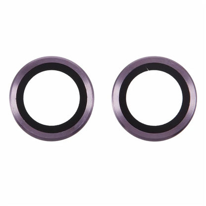 For iPhone 16 / 16 Plus Camera Lens Protector CD Veins Metal Ring Tempered Glass Film