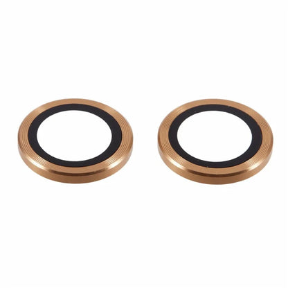 For iPhone 16 / 16 Plus Camera Lens Protector CD Veins Metal Ring Tempered Glass Film