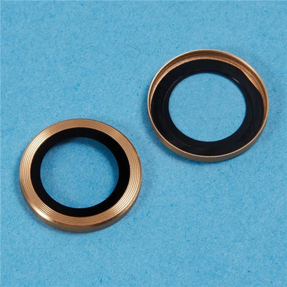 For iPhone 16 / 16 Plus Camera Lens Protector CD Veins Metal Ring Tempered Glass Film