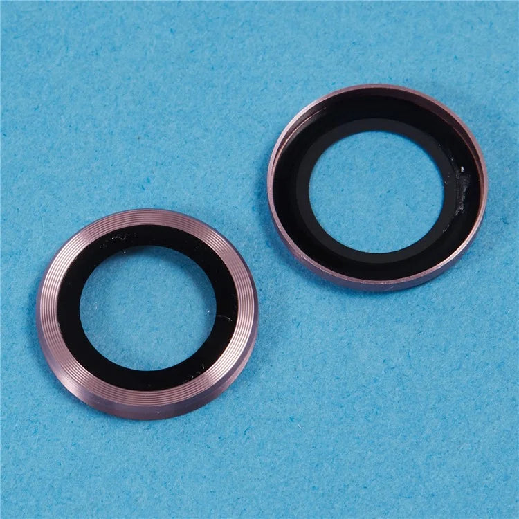 For iPhone 16 / 16 Plus Camera Lens Protector CD Veins Metal Ring Tempered Glass Film