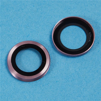 For iPhone 16 / 16 Plus Camera Lens Protector CD Veins Metal Ring Tempered Glass Film