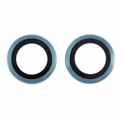 For iPhone 16 / 16 Plus Camera Lens Protector CD Veins Metal Ring Tempered Glass Film