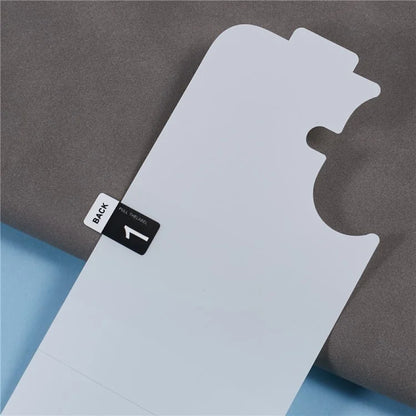 For iPhone 16 Back Screen Protector Hydrogel HD Clear TPU + PET Phone Back Cover Film