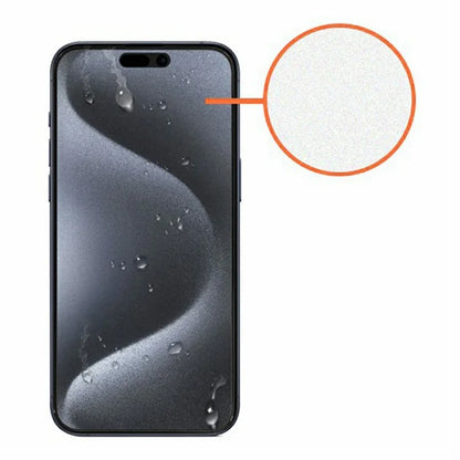 KZDOO For iPhone 16 / 15 / 14 Pro AG Matte Screen Protector Anti-Fingerprint Tempered Glass Film Anti-Glare Full Glue Silk Printing