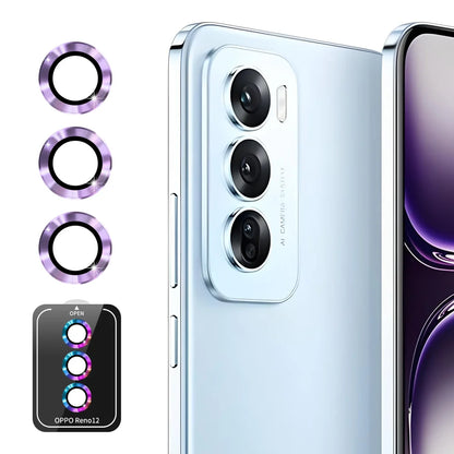 For Oppo Reno12 Pro 5G (Global) / Oppo Reno12 5G (Global) ENKAY Hat-Prince Camera Lens Protector Metal Ring Lens Film