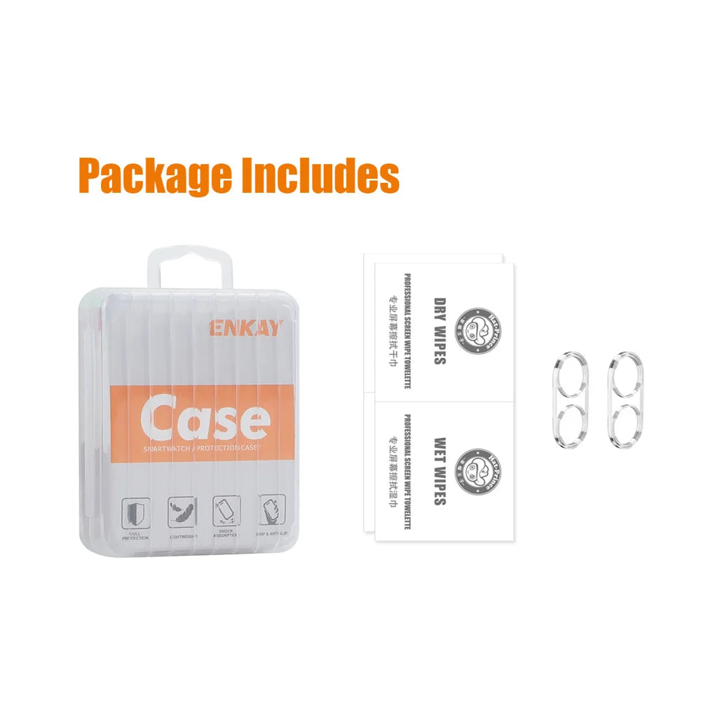 For Samsung Galaxy A06 ENKAY Hat-Prince 2Pcs Camera Lens Protector Integrated Tempered Glass Lens Film