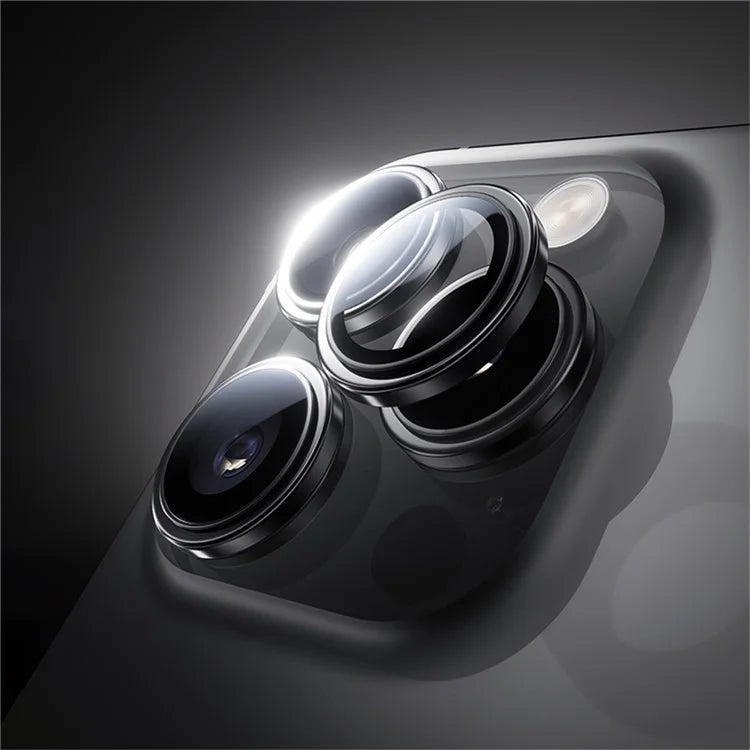 BENKS 1 Set For iPhone 16 Plus / 16 Corning Gorilla Glass Camera Lens Protector with Aluminium Alloy Frame