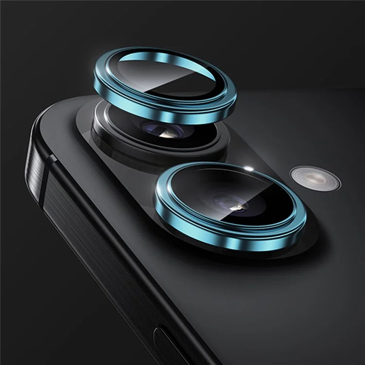 BENKS 1 Set For iPhone 16 Plus / 16 Corning Gorilla Glass Camera Lens Protector with Aluminium Alloy Frame