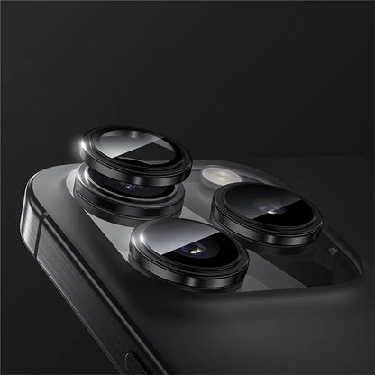 BENKS 1 Set For iPhone 16 Pro Max / 16 Pro Corning Gorilla Glass Camera Lens Protector with Aluminium Alloy Frame