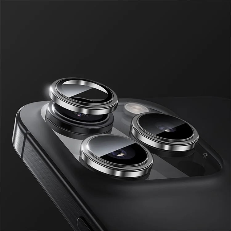 BENKS 1 Set For iPhone 16 Pro Max / 16 Pro Corning Gorilla Glass Camera Lens Protector with Aluminium Alloy Frame