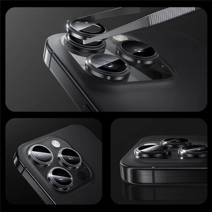 BENKS 1 Set For iPhone 16 Pro Max / 16 Pro Corning Gorilla Glass Camera Lens Protector with Aluminium Alloy Frame