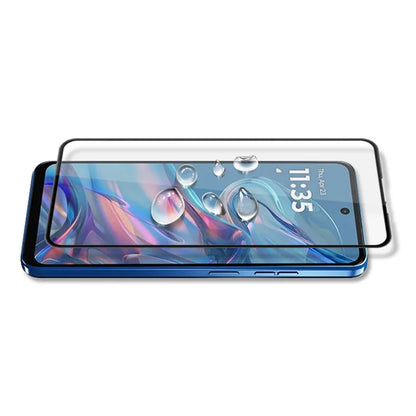 MOCOLO For Motorola Moto G45 5G / G34 5G Screen Protector Anti-Shatter Silk Printing Tempered Glass Film - Black