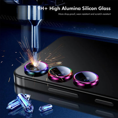 For Samsung Galaxy A06 ENKAY Hat-Prince Camera Lens Protector Metal Ring Lens Film