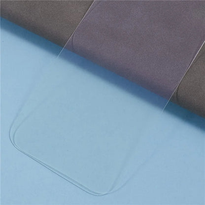 For iPhone 16 Plus Screen Protector Crystal Clear Purple Light Tempered Glass Film Built-In Dust-Proof Mesh