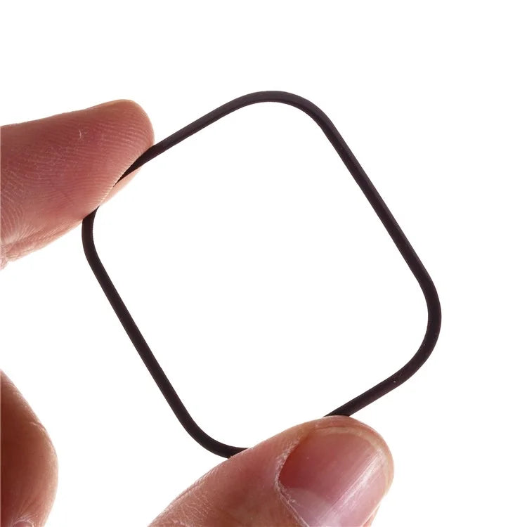 For Apple Watch Series 10 46mm Screen Protector Black Edge TPU+PET Ultra Clear Hydrogel Watch Film