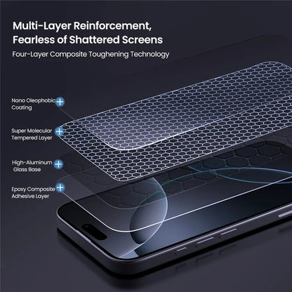 NILLKIN H+Pro for iPhone 16 Pro Max Screen Protector 9H Anti-Scratch Tempered Glass Film