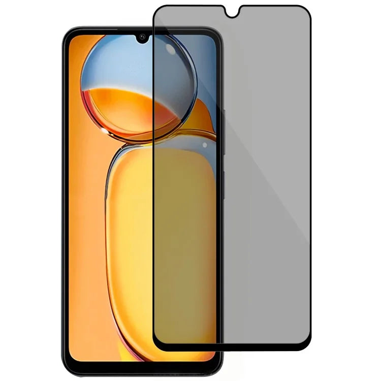 For Xiaomi Redmi 13C5G / 13C 4G / 13R 5G / Poco C65 4G / Poco M6 5G Anti-Spy Screen Protector High Aluminium-Silicon Glass Film
