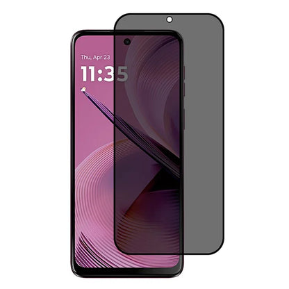 For Motorola Moto G55 5G Anti-Peep Full Covering Screen Protector Silk Printing Tempered Glass Film