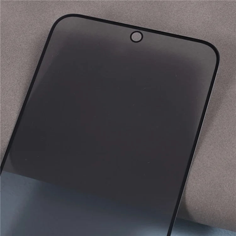 For Motorola Moto G55 5G Anti-Peep Full Covering Screen Protector Silk Printing Tempered Glass Film