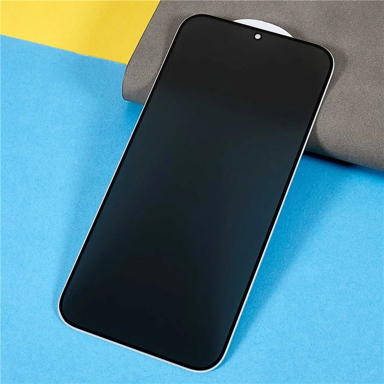 For Motorola Moto G55 5G Anti-Peep Full Covering Screen Protector Silk Printing Tempered Glass Film