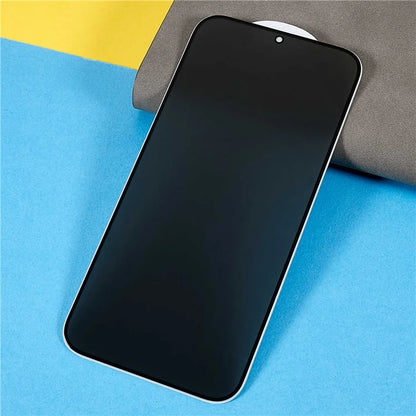 For Motorola Moto G55 5G Anti-Peep Full Covering Screen Protector Silk Printing Tempered Glass Film