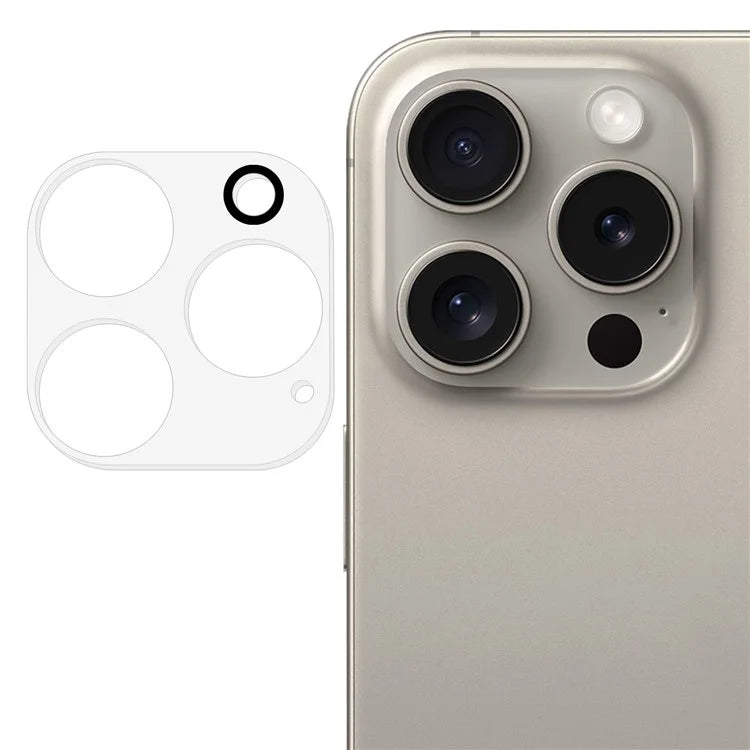 For iPhone 16 Pro / 16 Pro Max Camera Lens Protector Integrated High Aluminium-Silicon Glass Lens Film