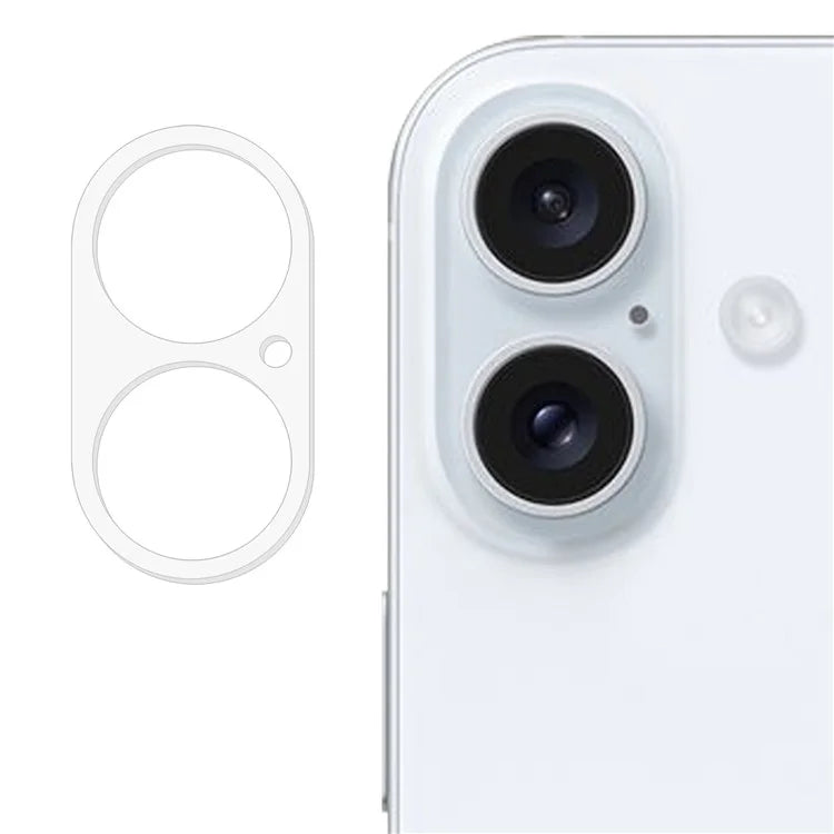 For iPhone 16 / 16 Plus Camera Lens Protector Integrated High Aluminium-Silicon Glass Lens Film