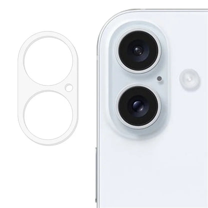 For iPhone 16 / 16 Plus Camera Lens Protector Integrated High Aluminium-Silicon Glass Lens Film