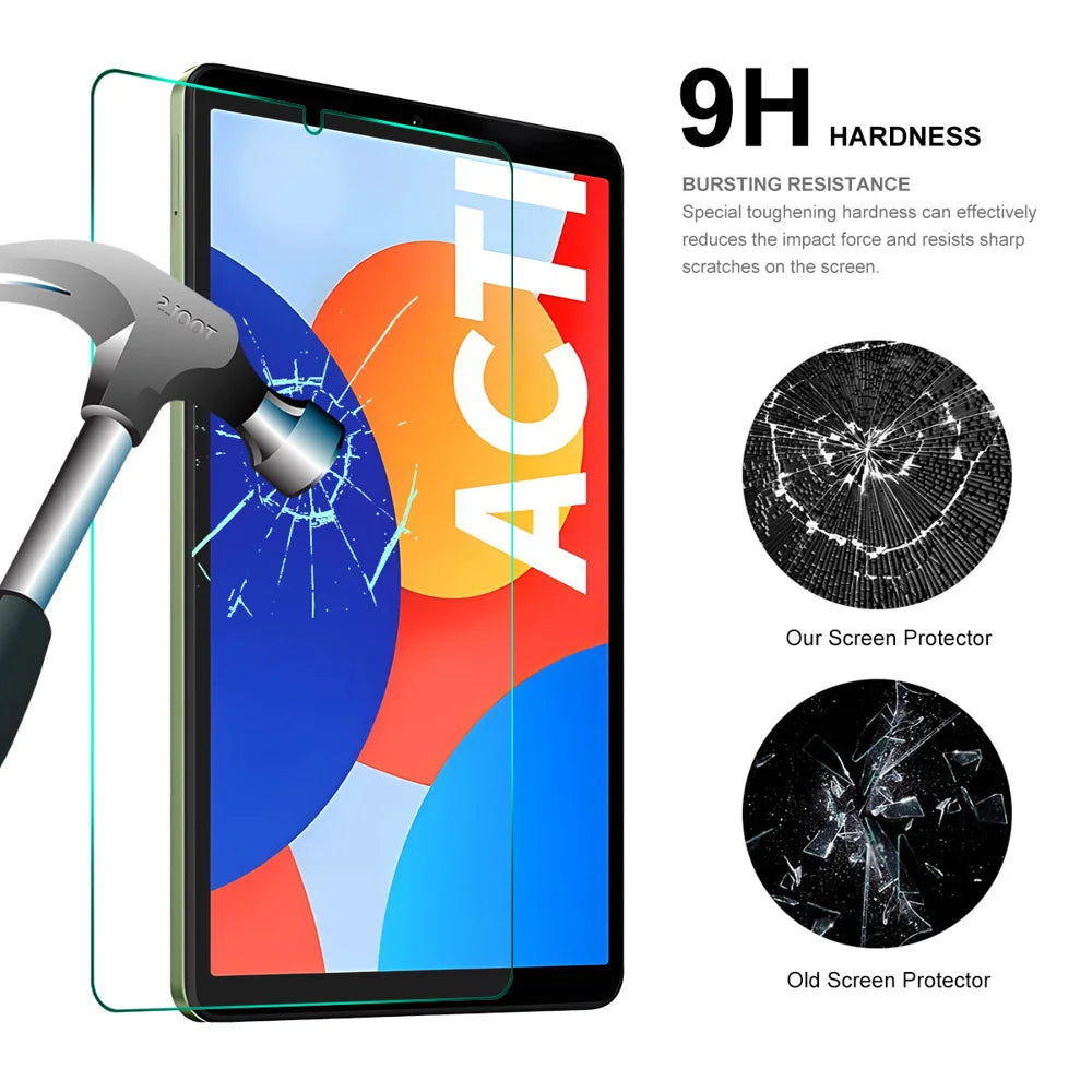 For Xiaomi Redmi Pad SE 4G 8.7 inch ENKAY HAT PRINCE 2Pcs Tablet Screen Protector 9H 2.5D 0.33mm High Aluminium-silicon Glass Film - Transparent