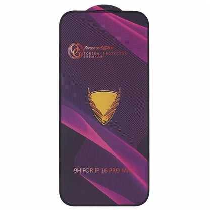 For iPhone 16 Pro Max Tempered Glass Full Screen Protector 9H Hardness