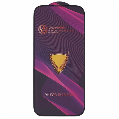 For iPhone 16 Pro Tempered Glass Full Screen Protector 9H Hardness